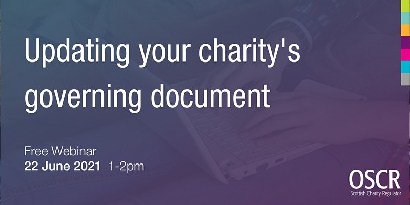 Free webinar: Updating your governing document - 22nd June 1-2pm