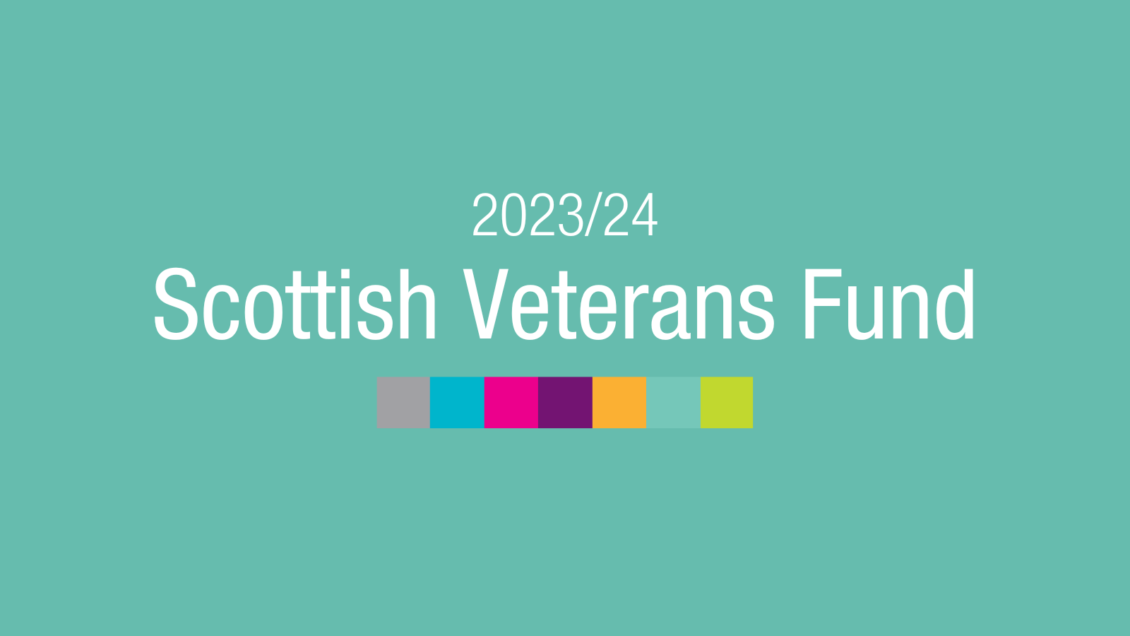 Scottish Veterans Fund 2023/24 now open